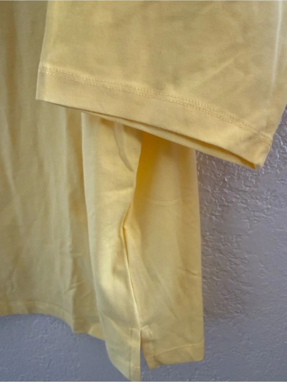 Belle by Kim Gravel 1X Triple Luxe Knit Yellow 3/4 Sleeve Top New